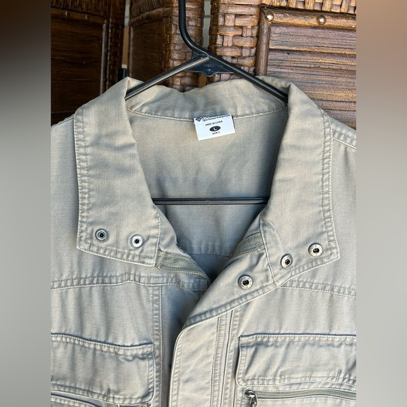 Columbia Sportswear Fishing Vest Hunting multi-Pockets khaki Mens Large Tactical - Picture 4 of 6